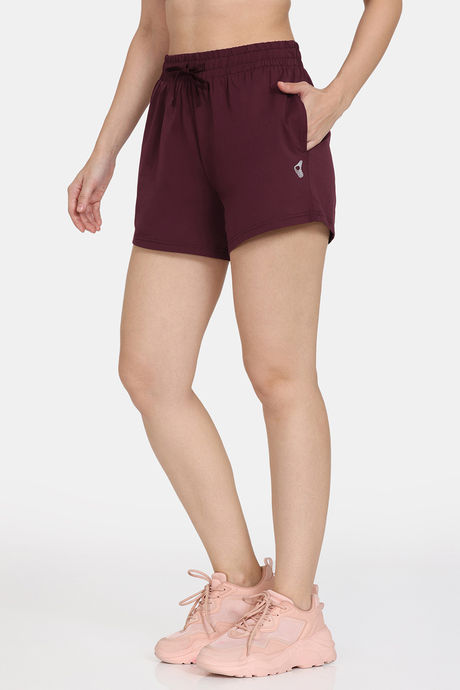 Zelocity Quick Dry Gym Straight Fit Shorts - Windsor Wine — image 2